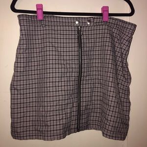 Purple Plaid Skirt